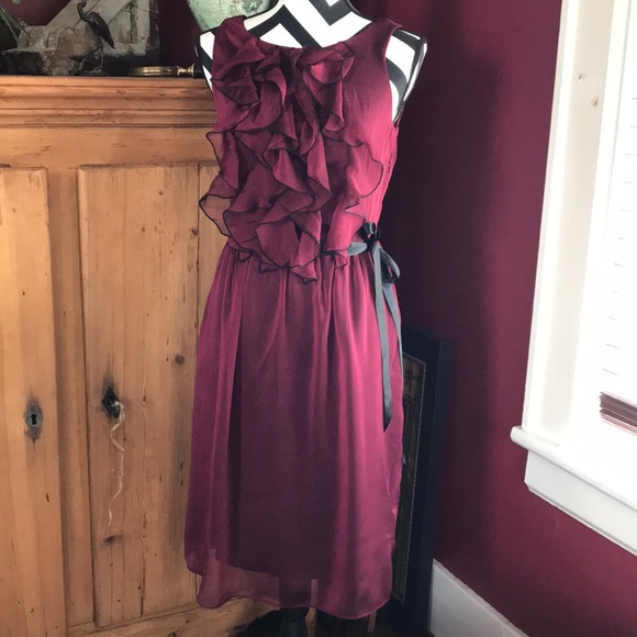 Another Thyme Dresses & Skirts - 💜 BOGO 💜 NWT Chiffon Ruffled Front Dress